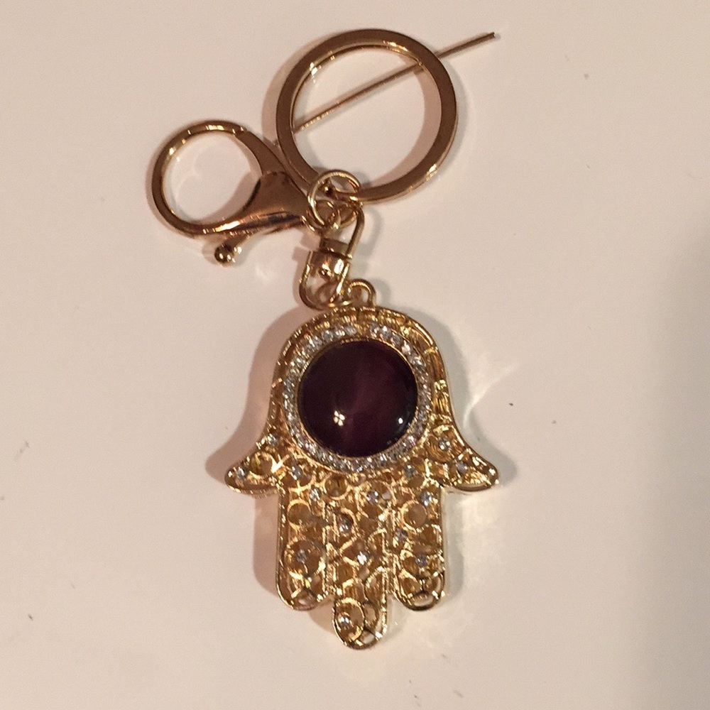 Crystal Rhinestone handbag Keyring - Picture 5 of 8